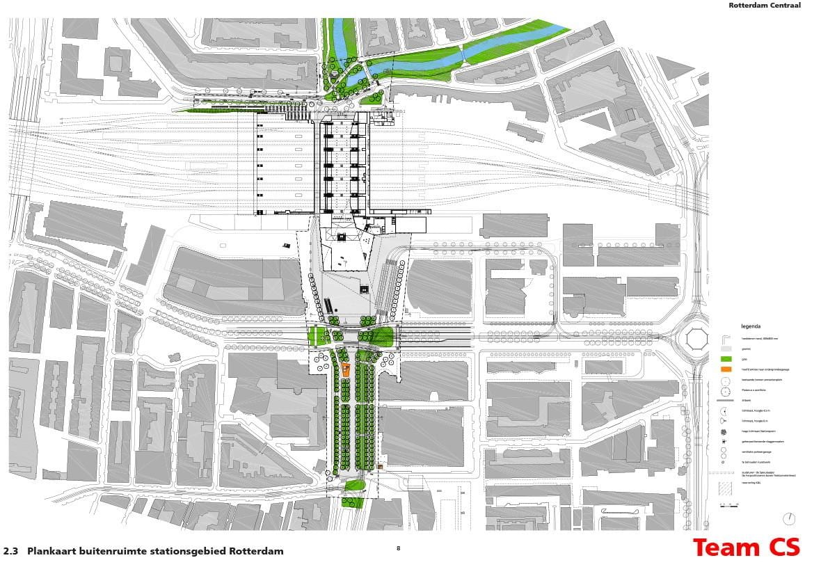 ロッテルダムcentraal駅での地図